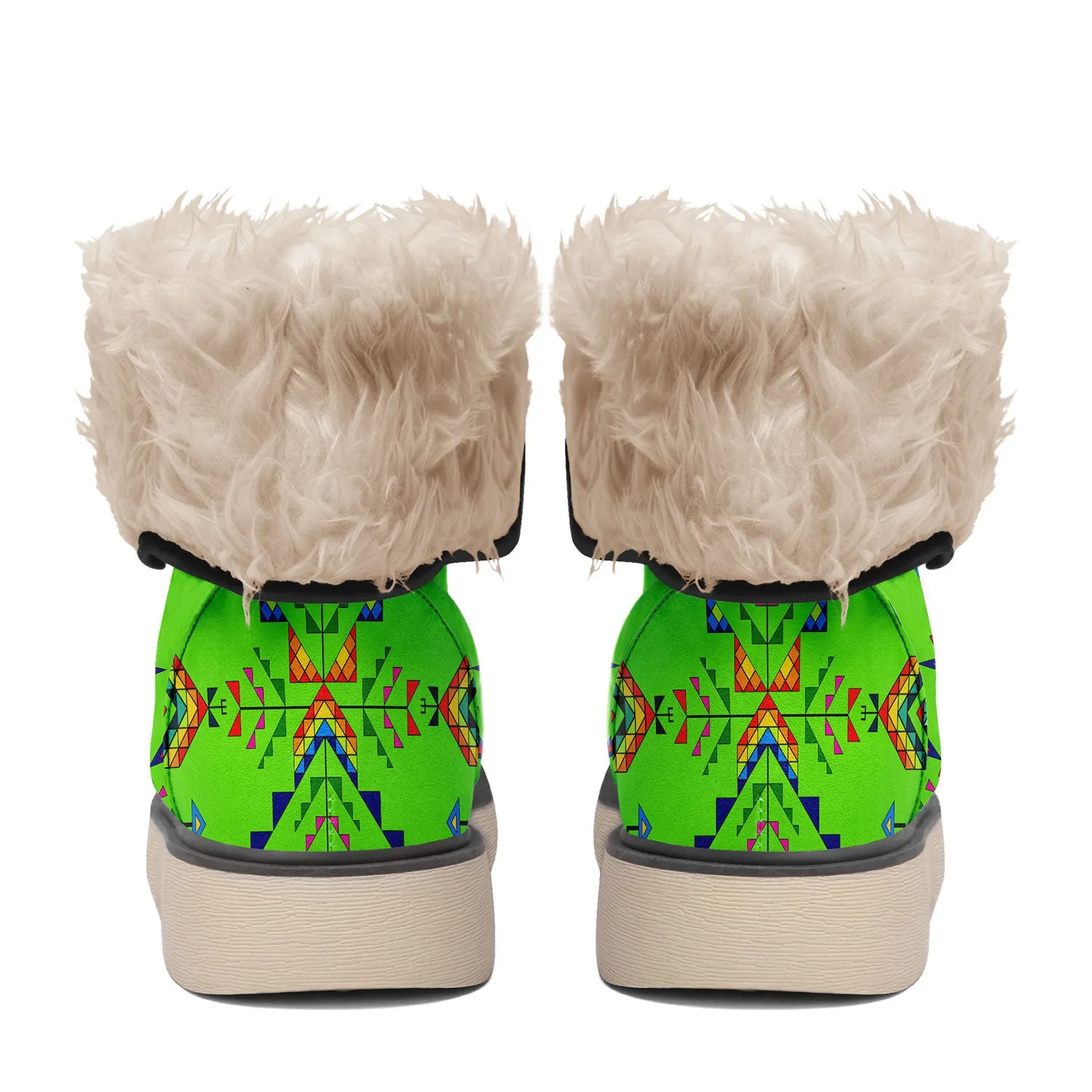 Buffalo Jump Neon Green Polar Winter Boots