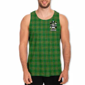 Bulkeley Irish Clan Tartan Men's Tank Top with Coat of Arms