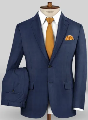 Caccioppoli Sun Dream Kizzu Blue Wool Silk Suit