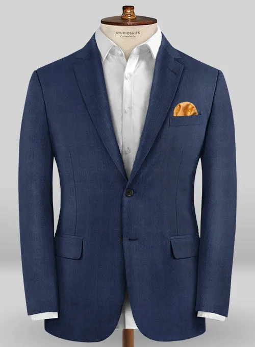 Caccioppoli Sun Dream Kizzu Blue Wool Silk Suit