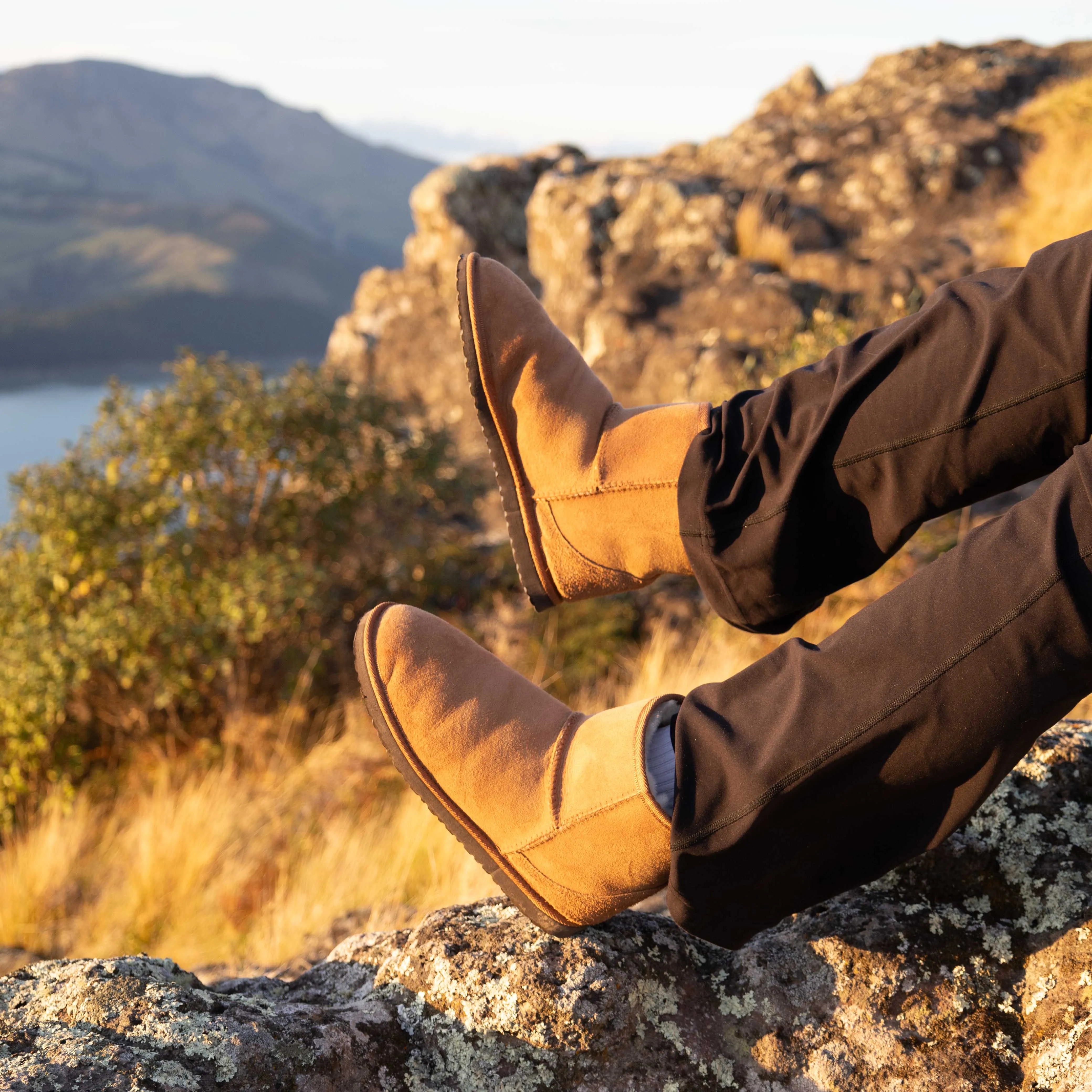 Calico Twinface Sheepskin Low Boot