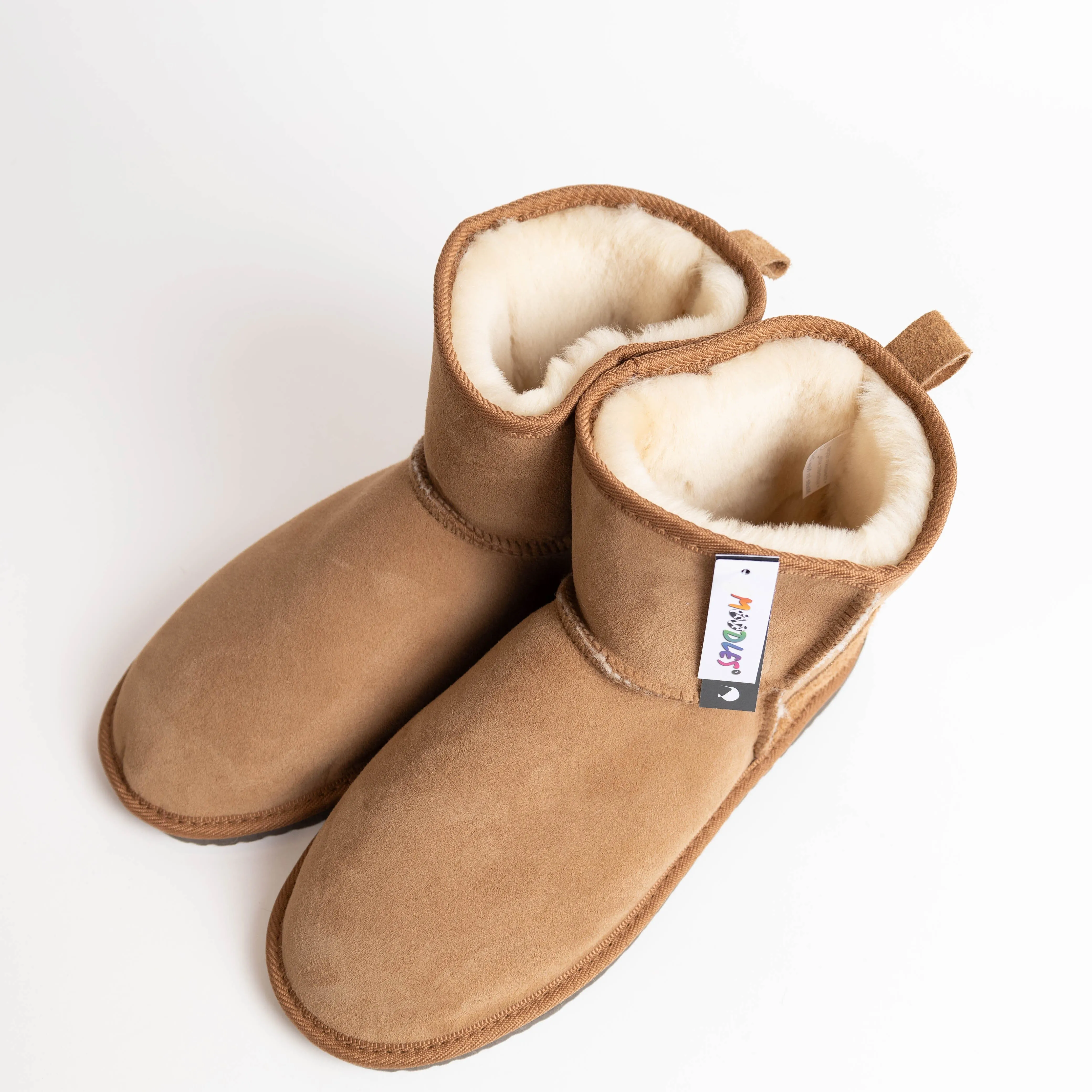 Calico Twinface Sheepskin Low Boot