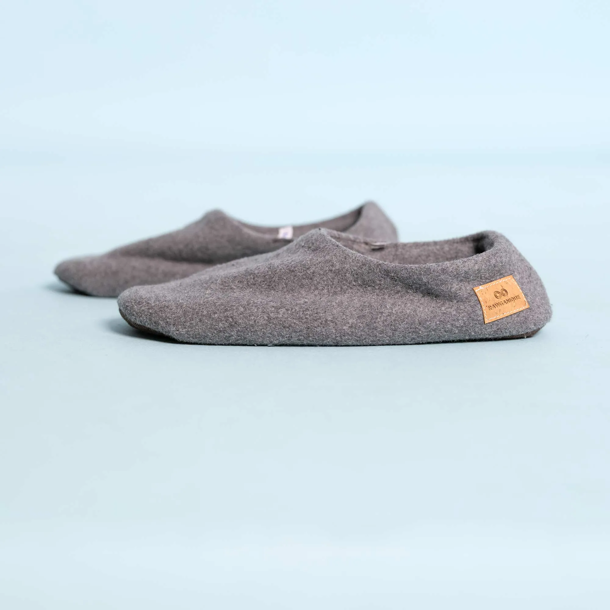 CASTLEHILL 100% Organic Cotton Fleece House Shoes Slippers (Elastic-Free, Plastic-Free)