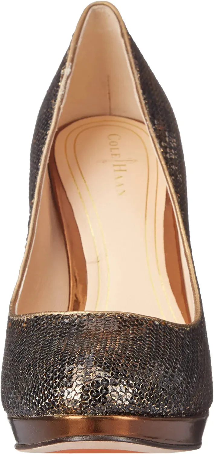 Cole Haan Bronze Chelsea Platform Pumps- 8.5