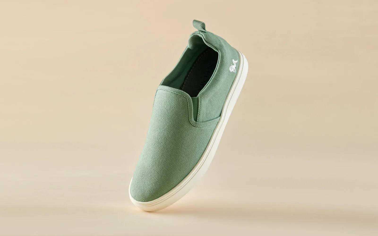 Cotton Slip Ons : Sage Green