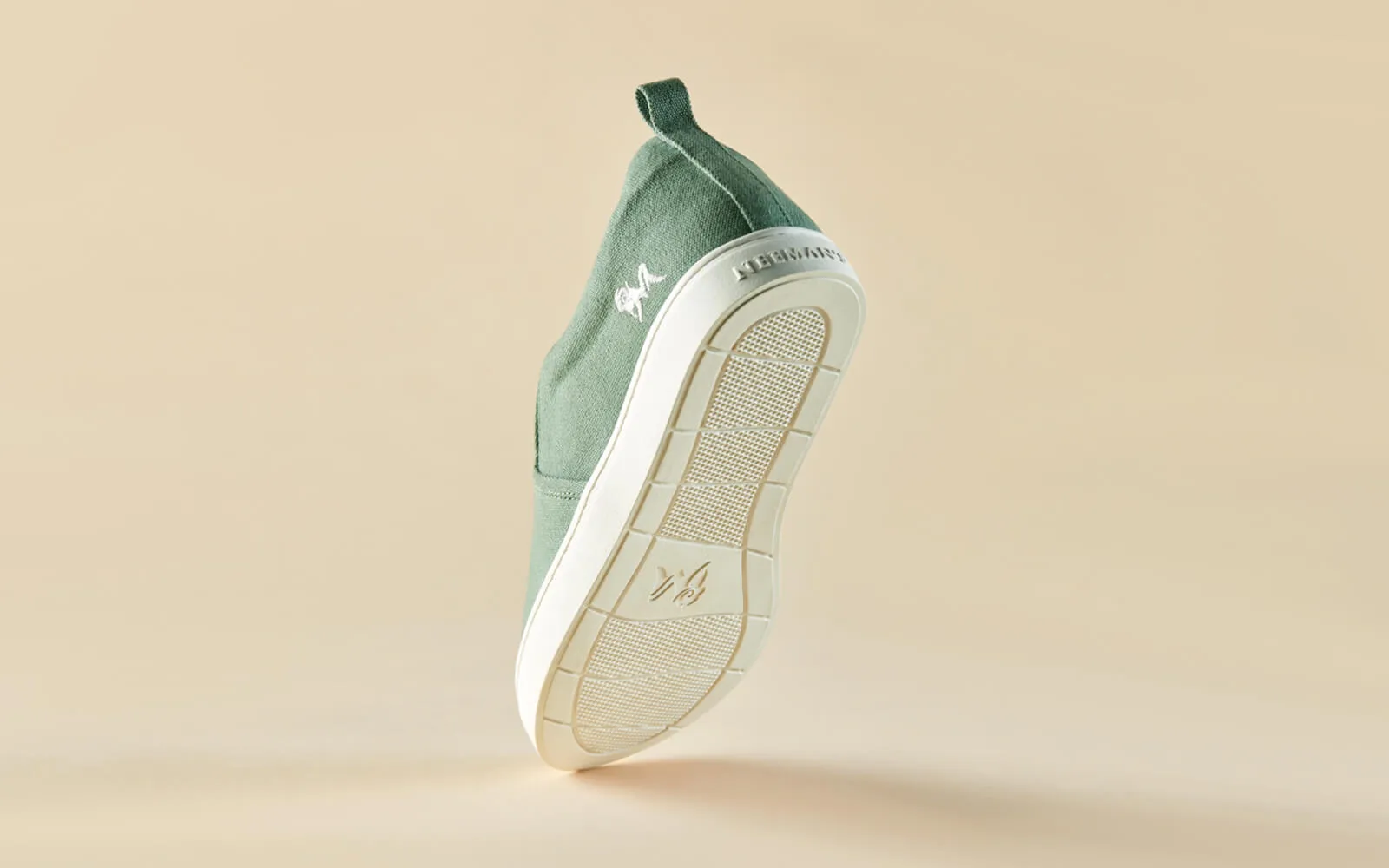 Cotton Slip Ons : Sage Green