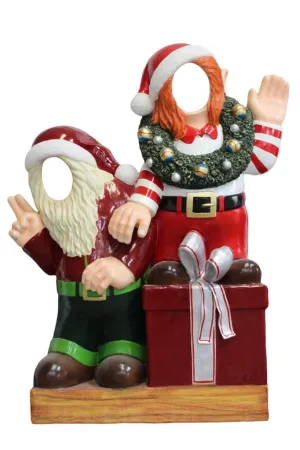 Crazy Elves with Gift Box Photo Ops