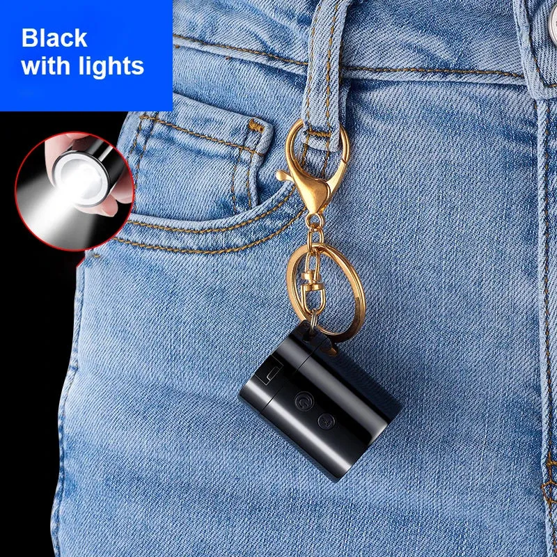 Creative Barrel Rechargeable Flashlight Lighter