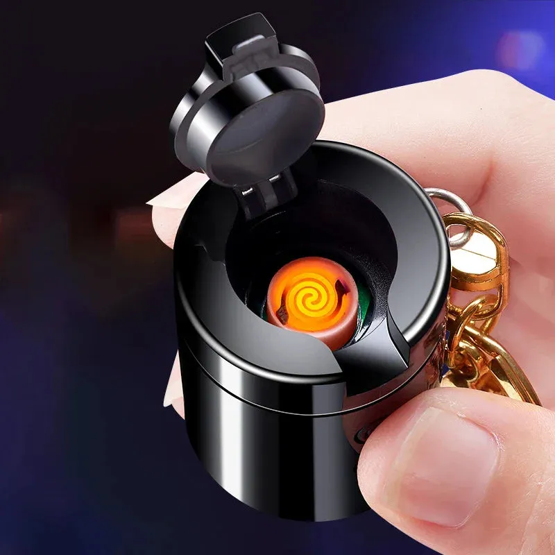 Creative Barrel Rechargeable Flashlight Lighter