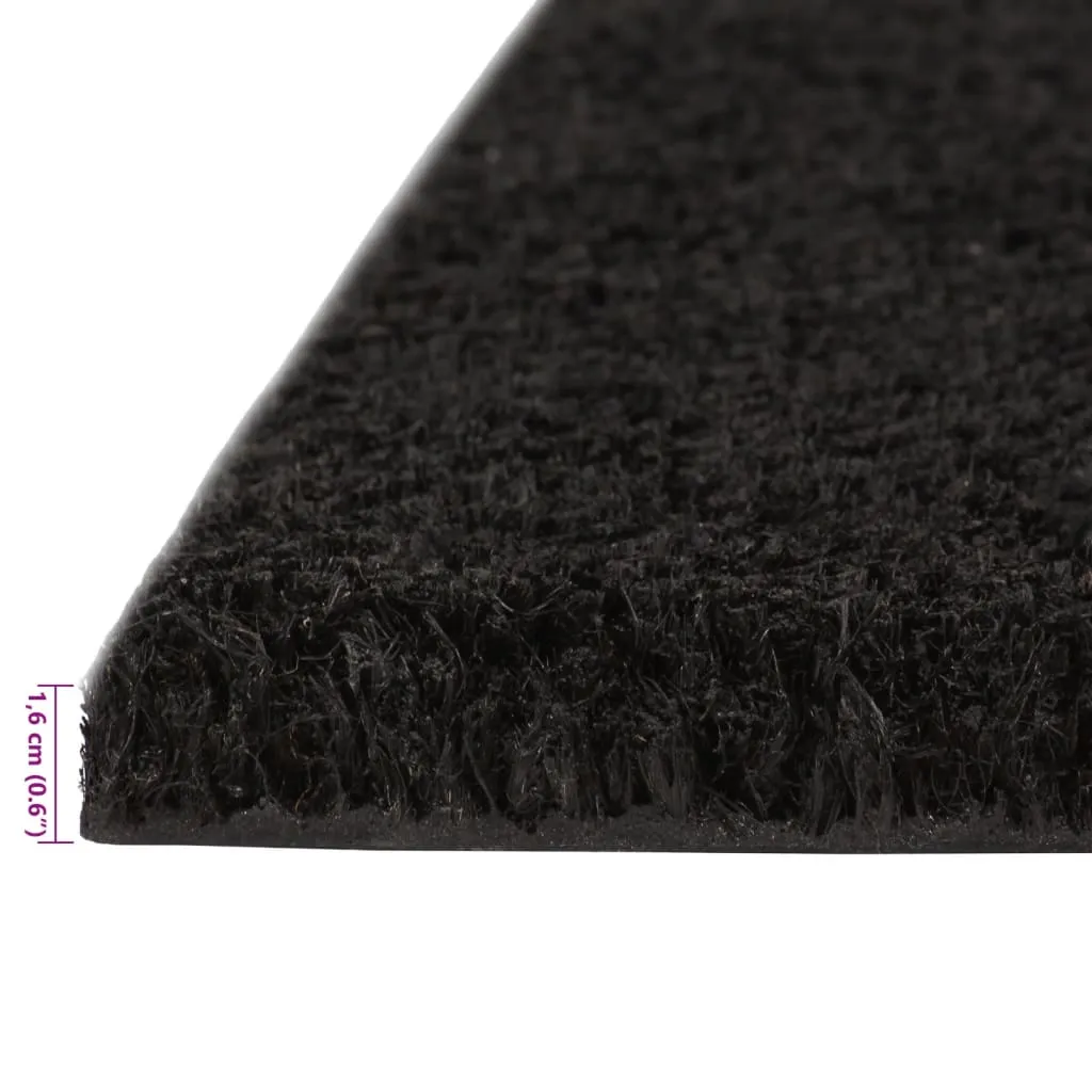 Door Mat Black 40x60 cm Tufted Coir