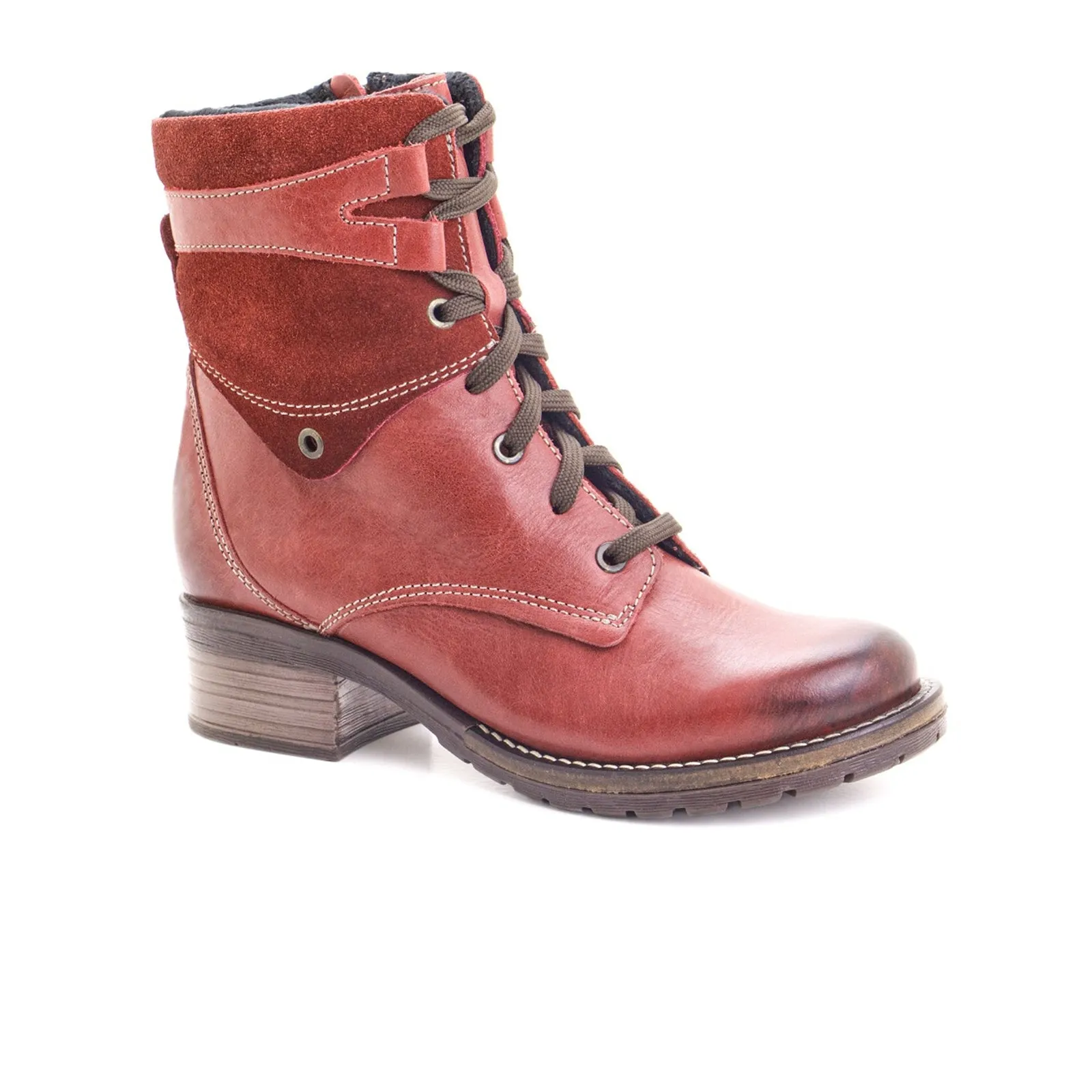 Dromedaris Kara Suede Mid Boot (Women) - Red