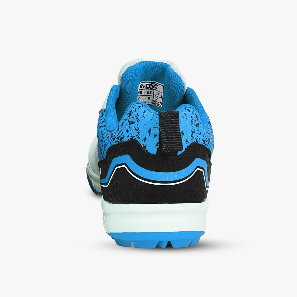 DSC Zooter Junior Cricket Shoes Blue and White