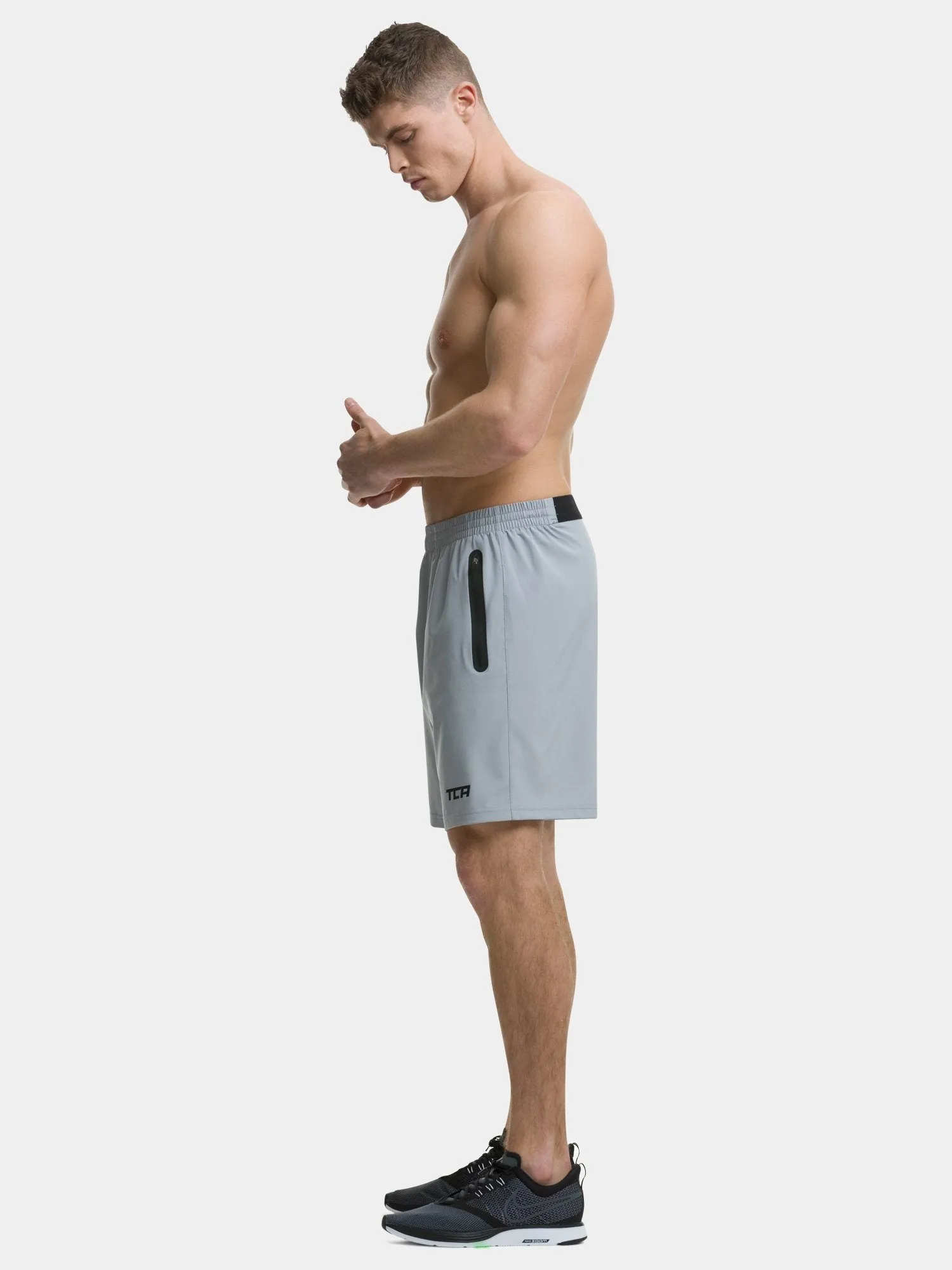 Elite Tech Gym Running Shorts For Men With Zip Pockets