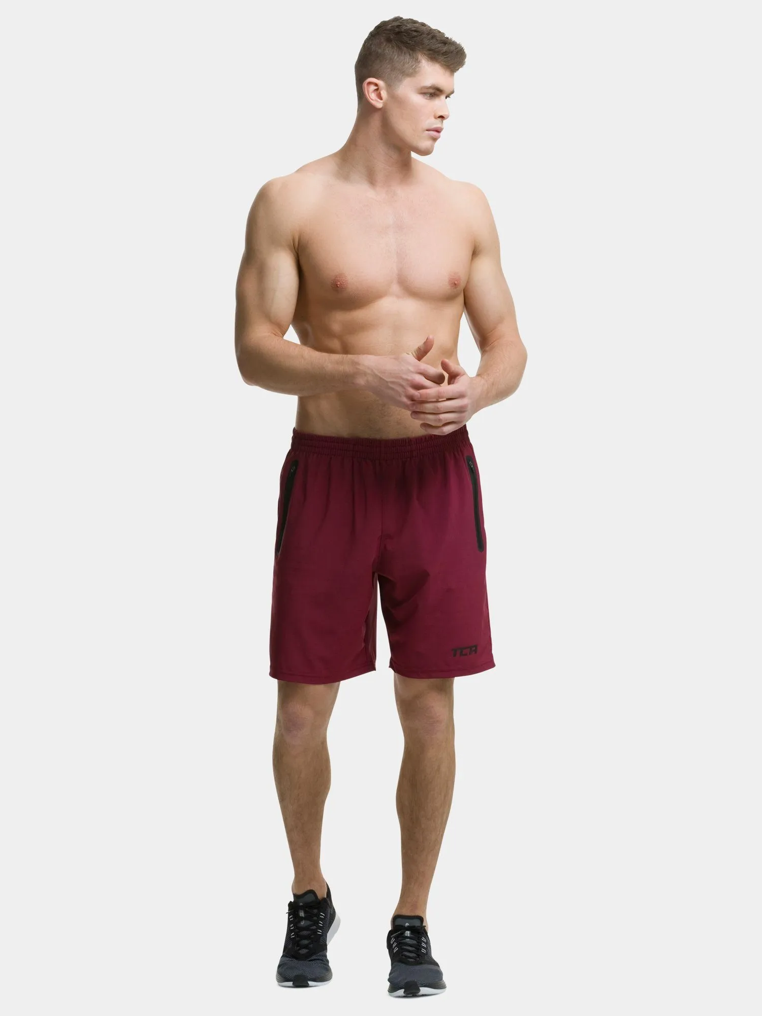 Elite Tech Gym Running Shorts For Men With Zip Pockets