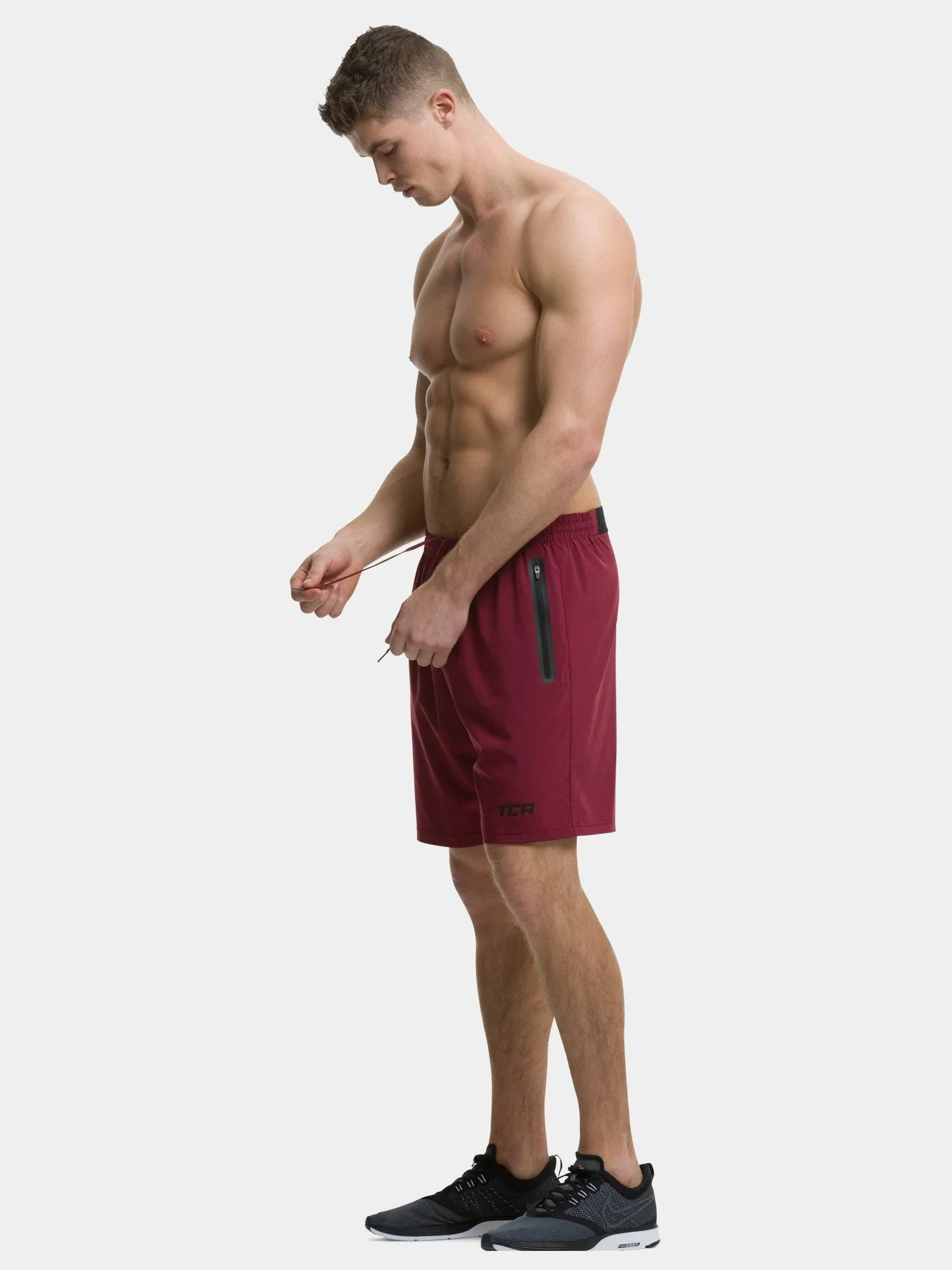 Elite Tech Gym Running Shorts For Men With Zip Pockets