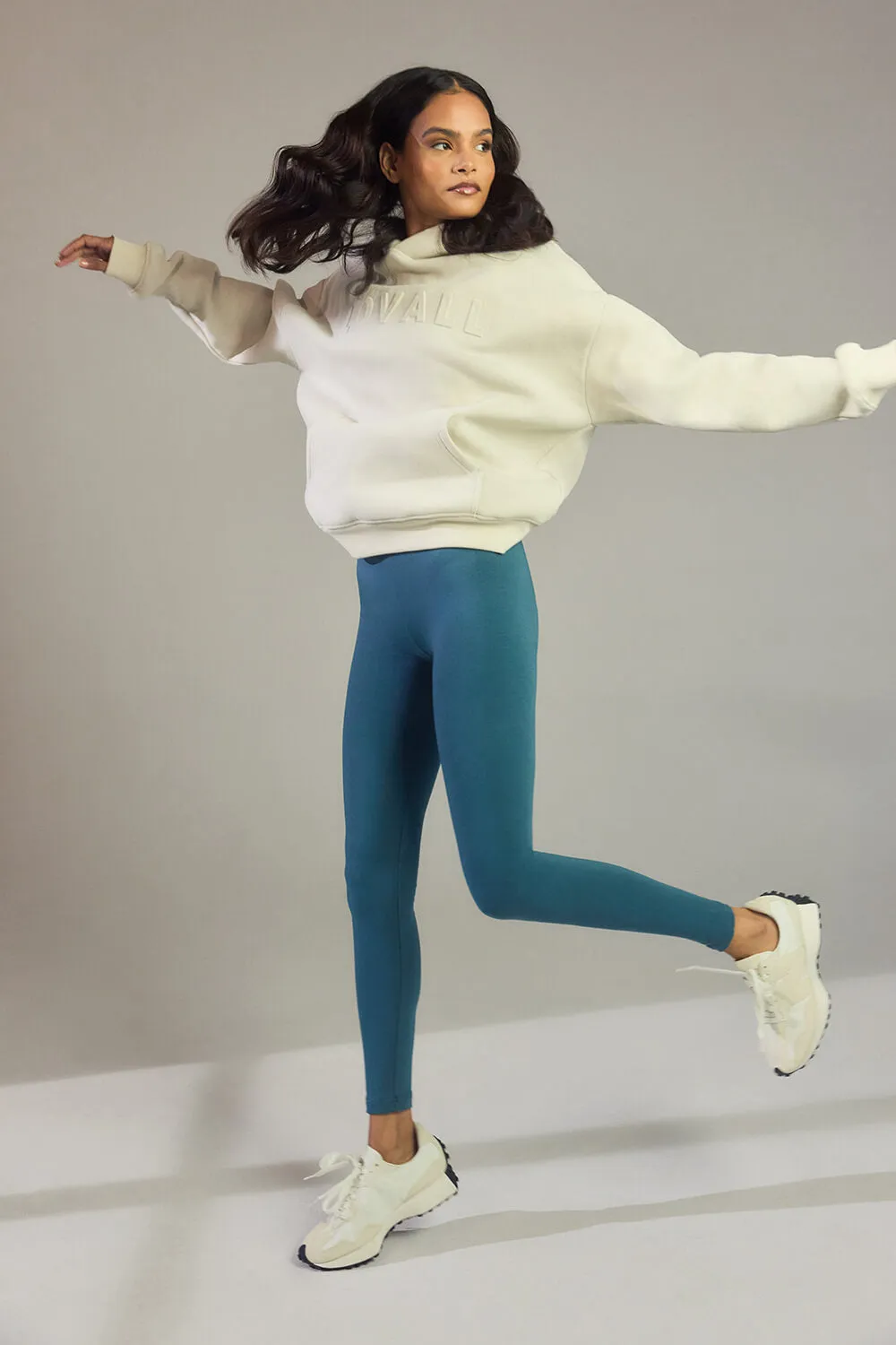 Everyday High Waisted Leggings - Petrol Blue