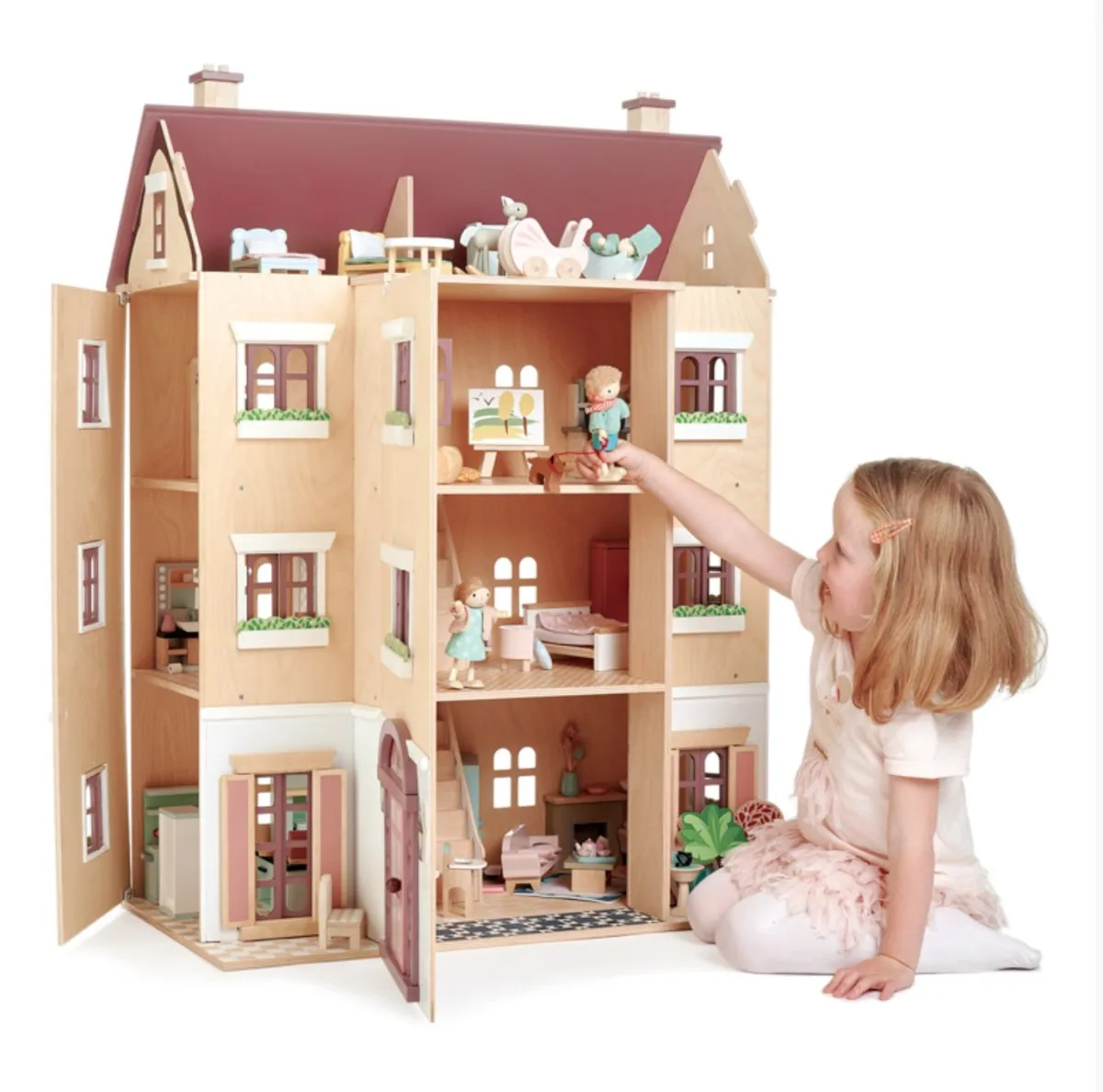 Fantail Hall Doll House - Tender Leaf Toys