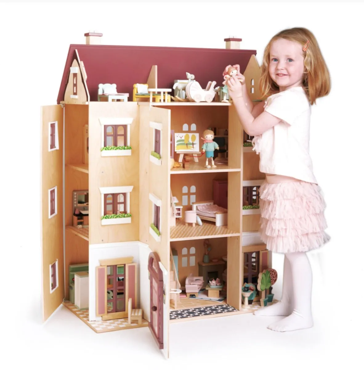 Fantail Hall Doll House - Tender Leaf Toys