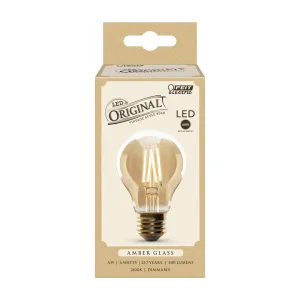 Feit A19 E26 (Medium) LED Bulb Amber Soft White 60 Watt Equivalence 1 pk