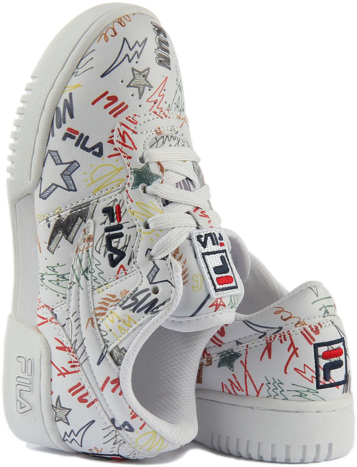 Fila Original Fitnes In White Multi For Kids