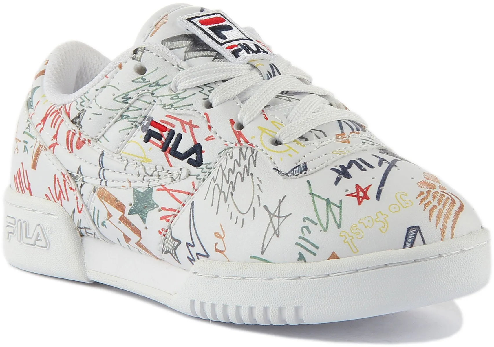 Fila Original Fitnes In White Multi For Kids