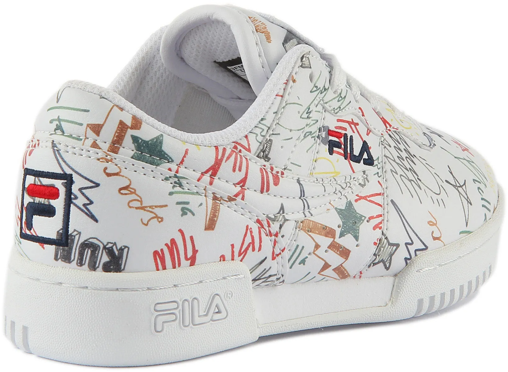 Fila Original Fitnes In White Multi For Kids