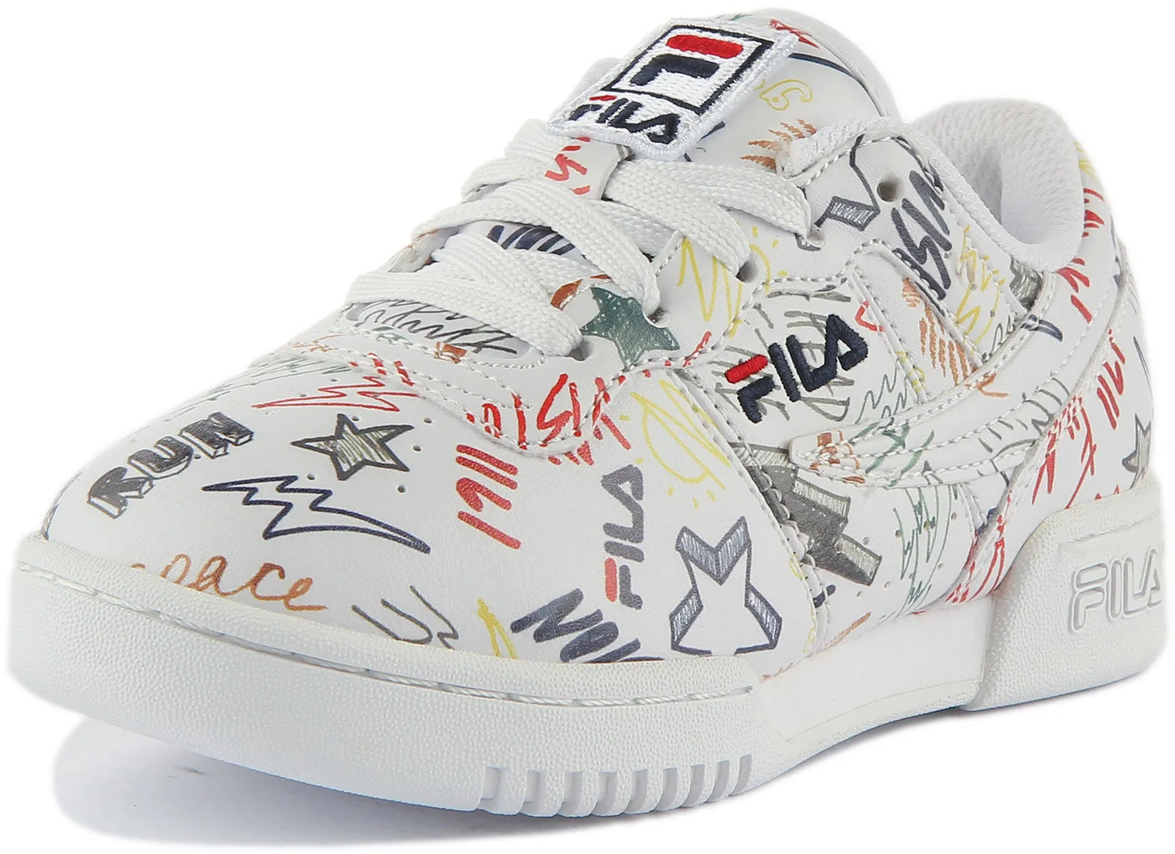 Fila Original Fitnes In White Multi For Kids