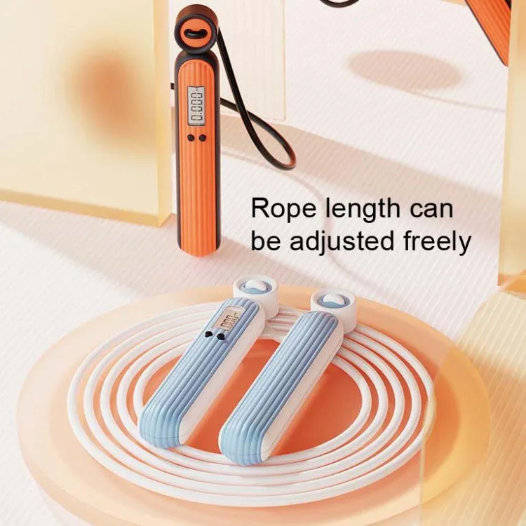 Fitness Sport Intelligent Electronic Counting Skipping Rope, Style: Long Rope (Carmine)