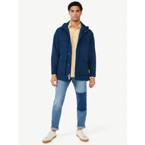 Free Assembly Men's Water Resistant Parka, Blue