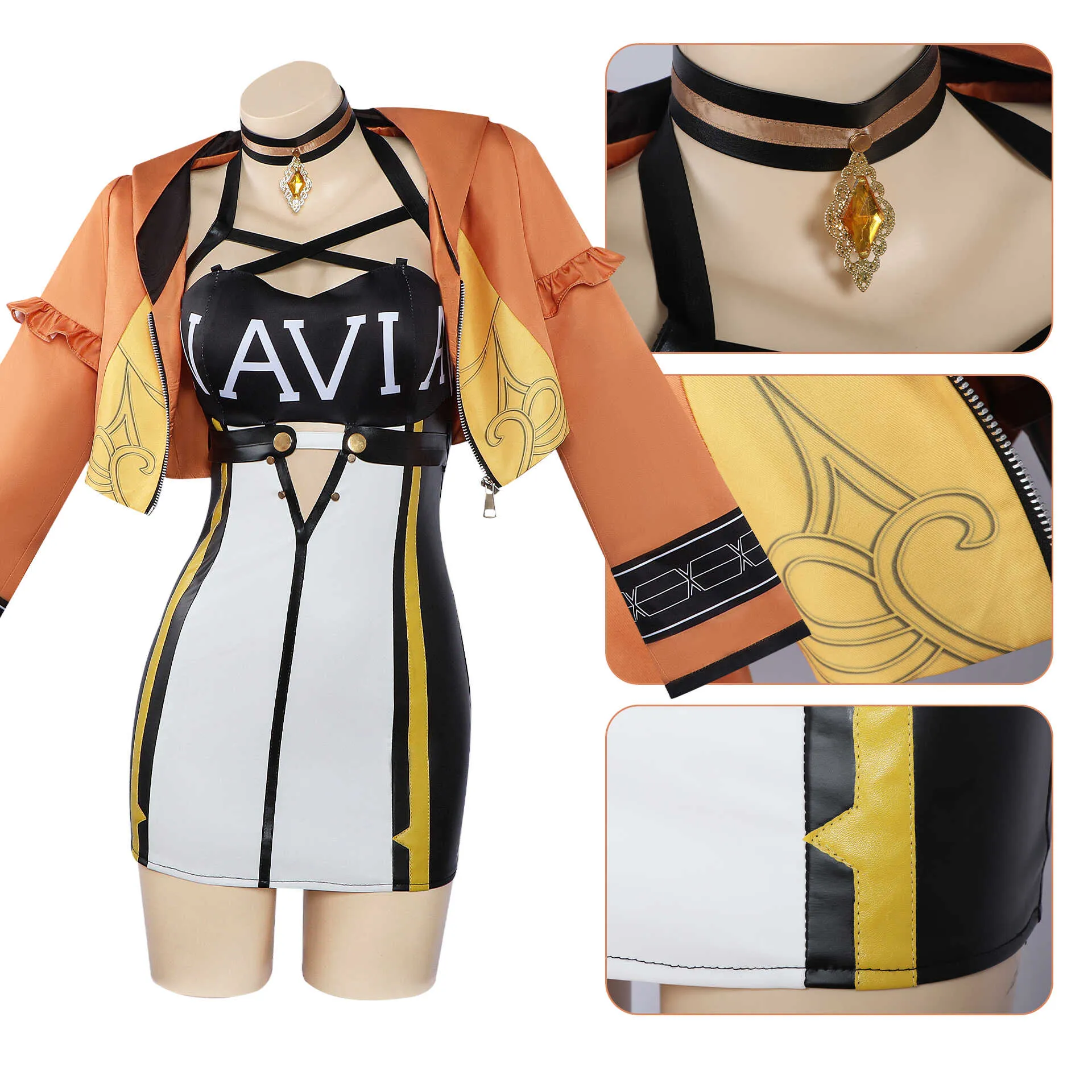 Genshin Impact Navia Race Queen Cosplay Costume