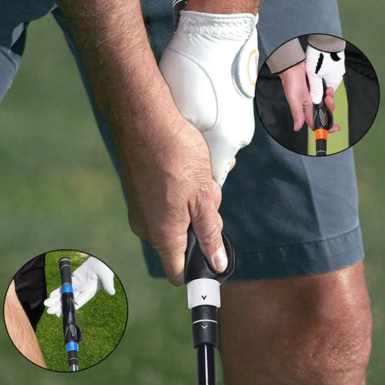 Golf Hand Grip Corrector Universal Grip Pole Cover Grip Training Exerciser For Beginners(Grey)