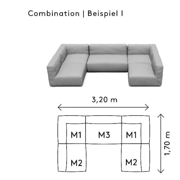 GROW Outdoor Patio Sectional Sofa Combination I