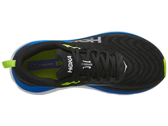 Hoka | Gaviota 5 | Men's | Black/Electric Cobalt