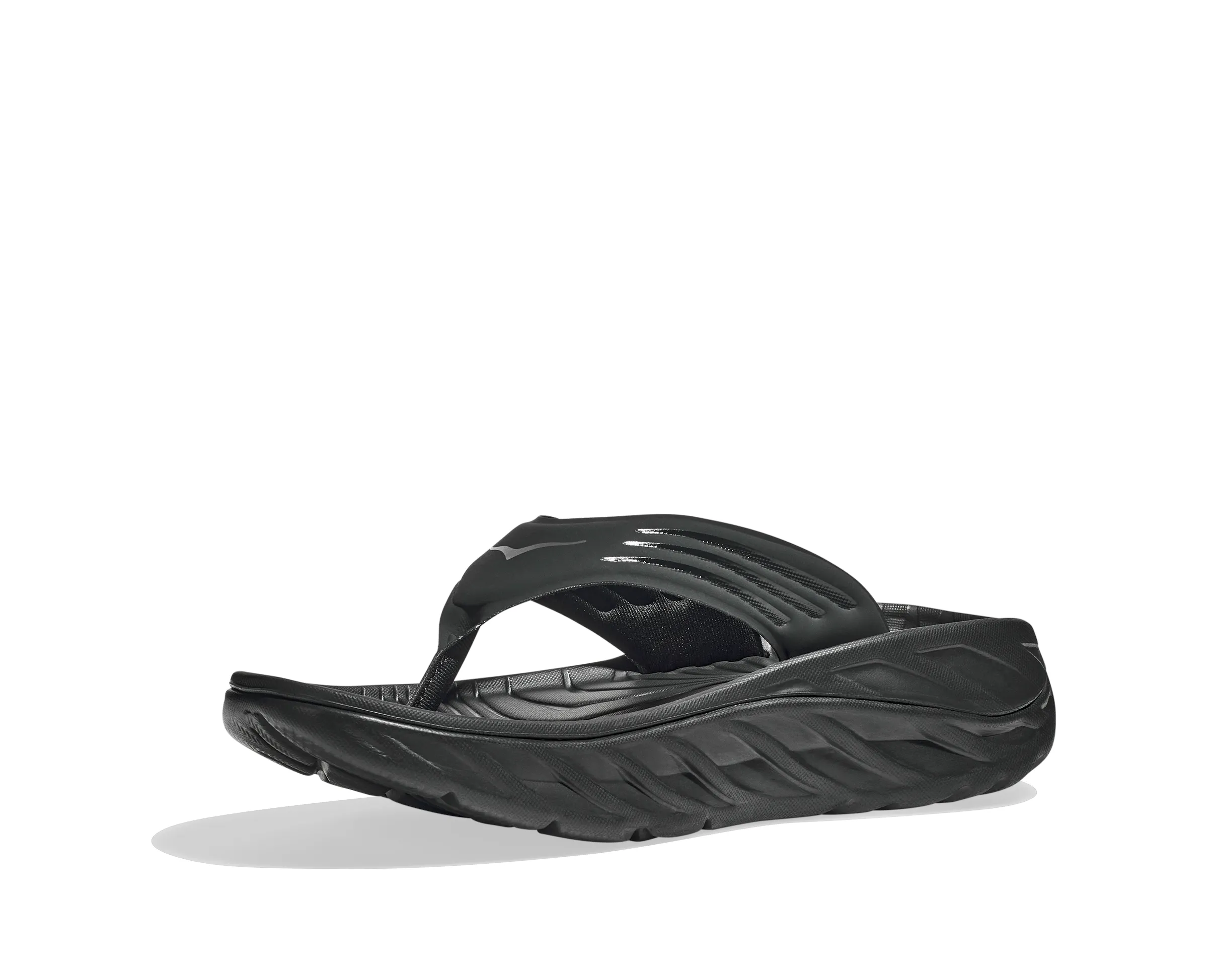 HOKA Men's Ora Recovery Flip - Black/Dark Gull Gray