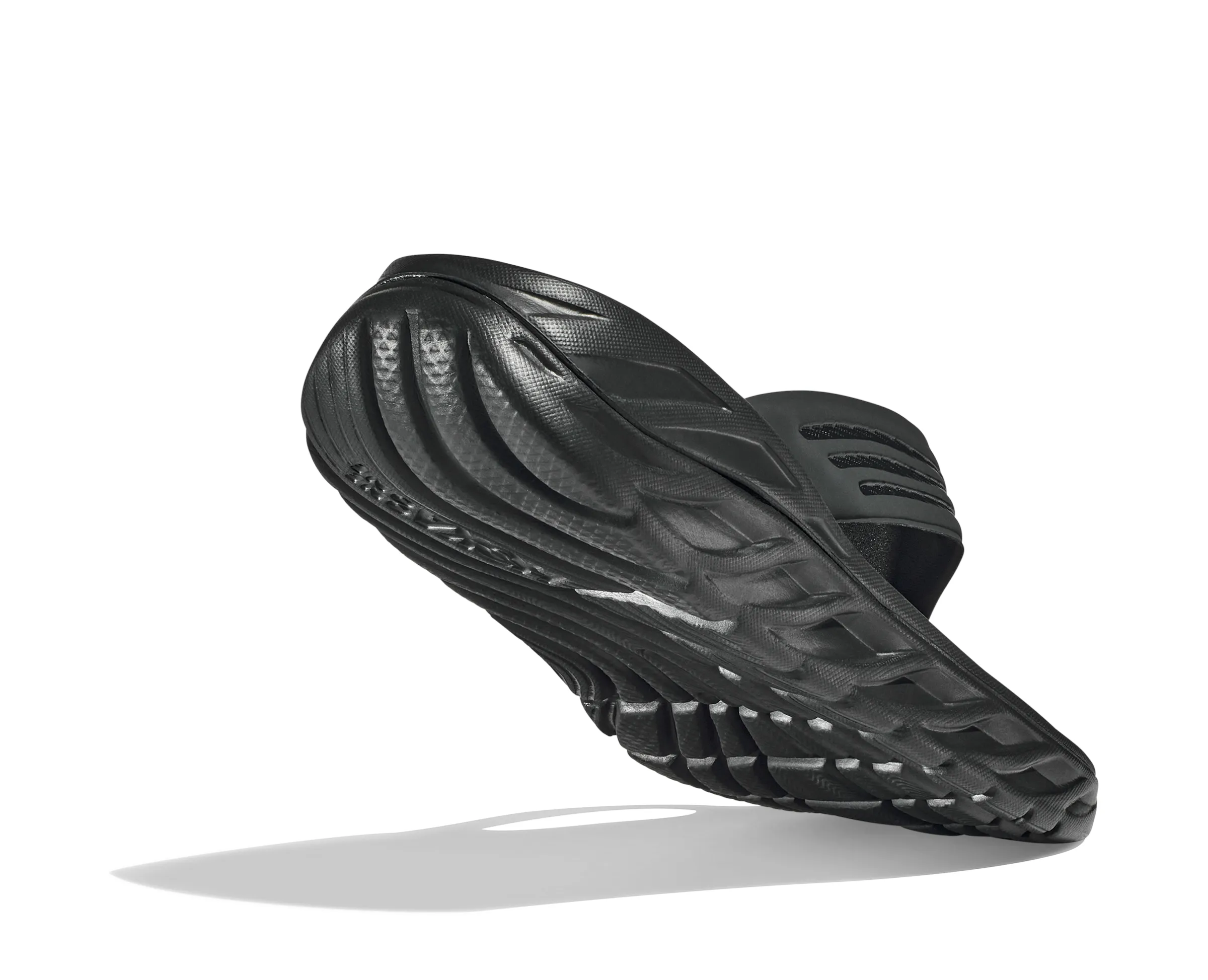 HOKA Men's Ora Recovery Flip - Black/Dark Gull Gray