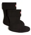 Hunter Fleece Short Sock Boot in Black