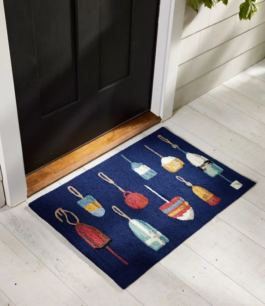 Indoor/Outdoor Vacationland Rug, Buoys