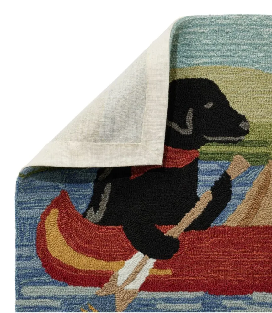 Indoor/Outdoor Vacationland Runner, Dog Canoe