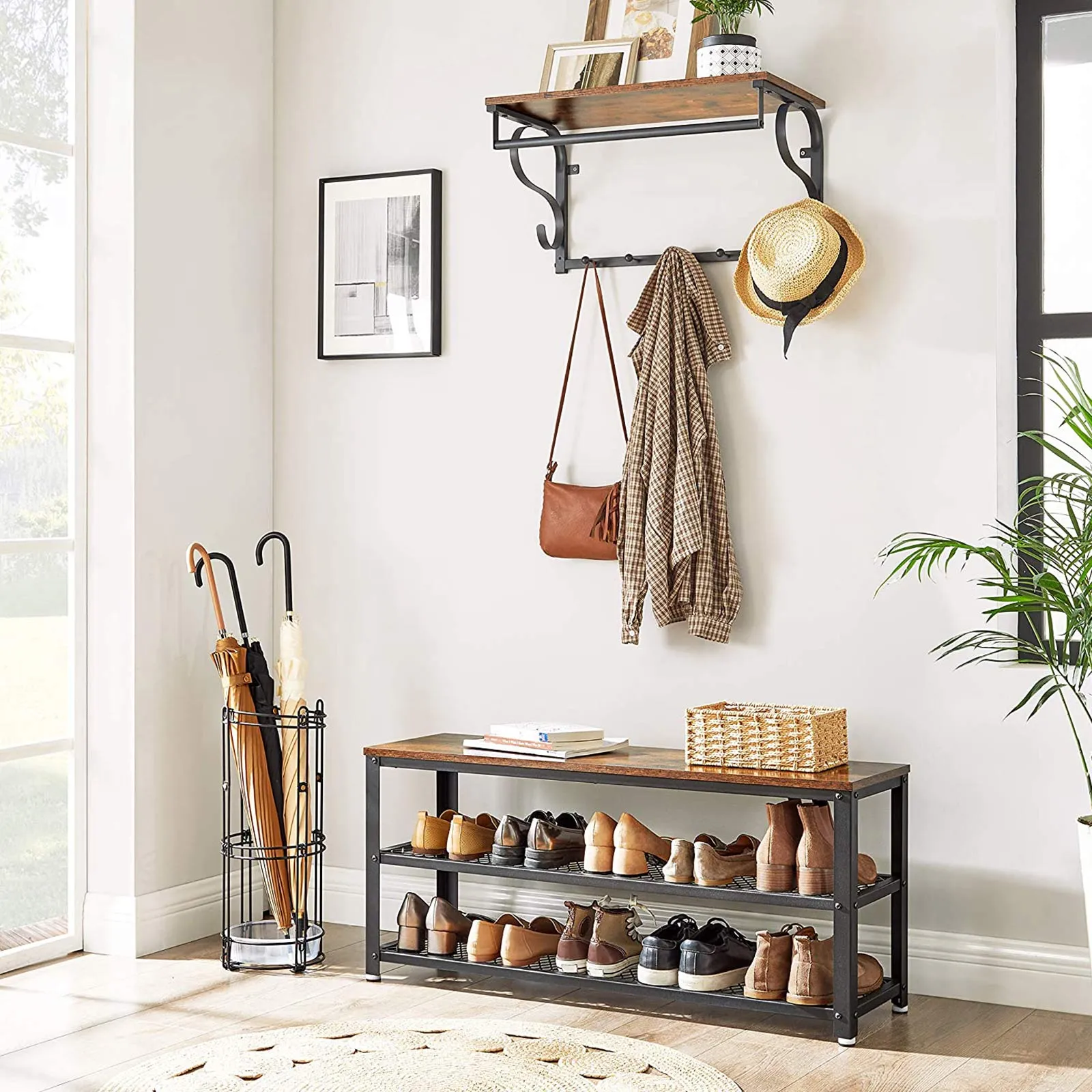 Industrial Long Shoe Storage Rack