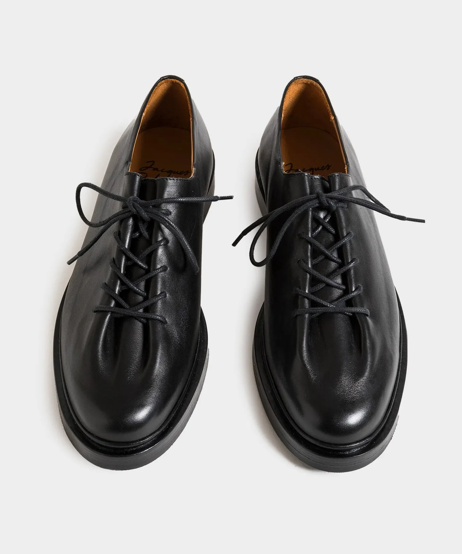 Jacques Solovière Edouard Lace-Up Dress Shoe in Black Calf