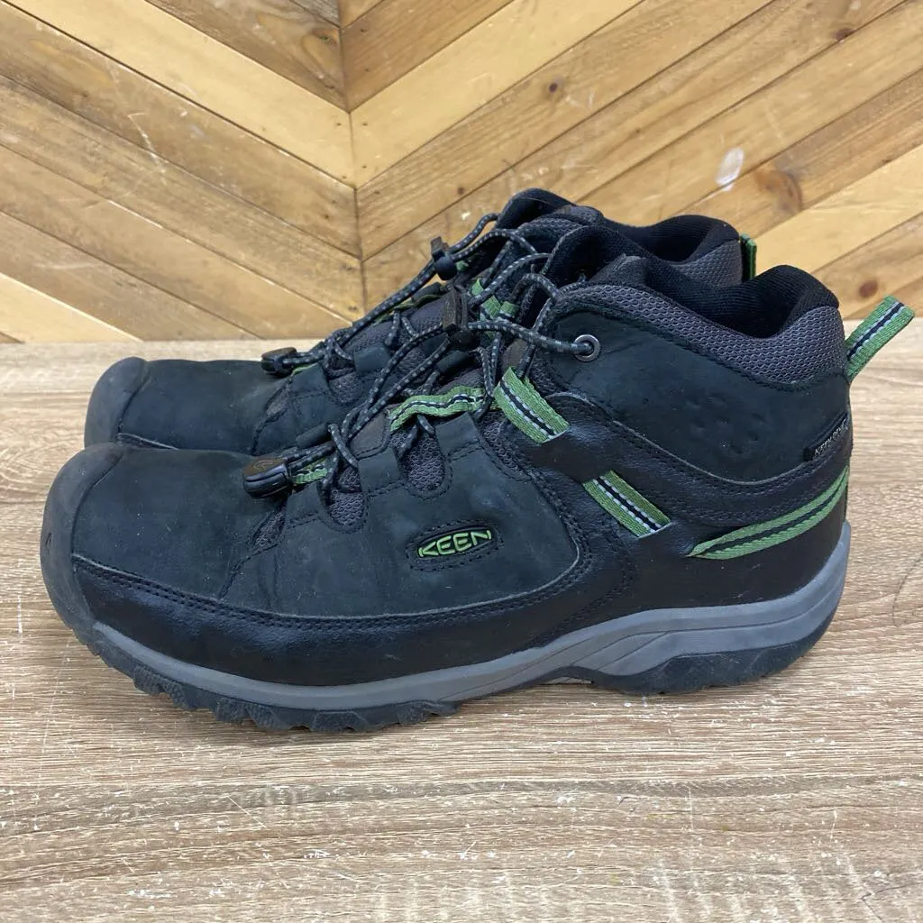 KEEN Men's Waterproof Hiking Shoes: Black-children-7Y