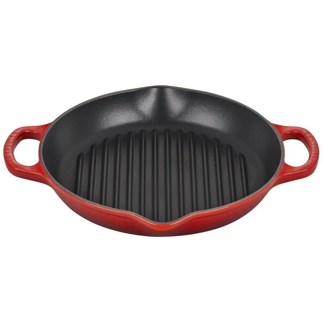 Le Creuset Signature 9.75″ Deep Round Grill Pan