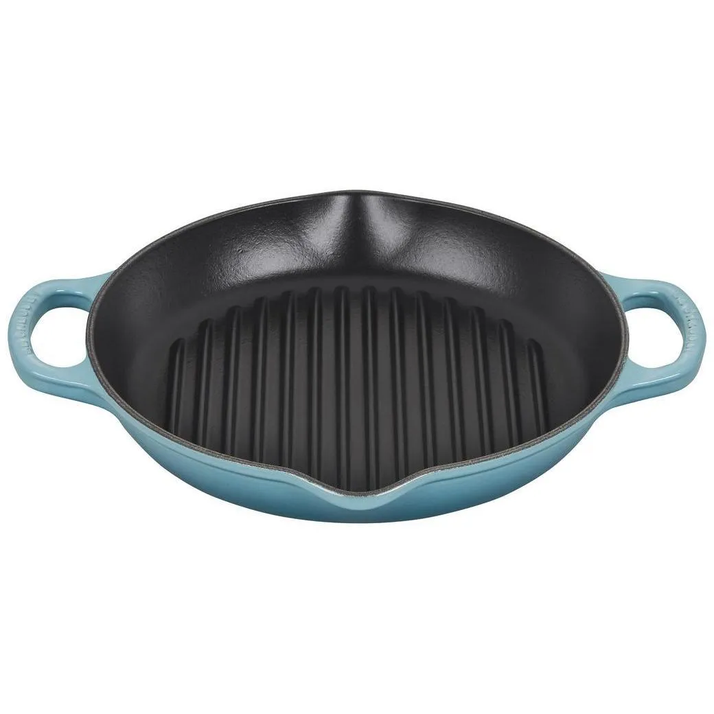 Le Creuset Signature 9.75″ Deep Round Grill Pan