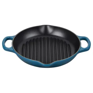 Le Creuset Signature 9.75″ Deep Round Grill Pan