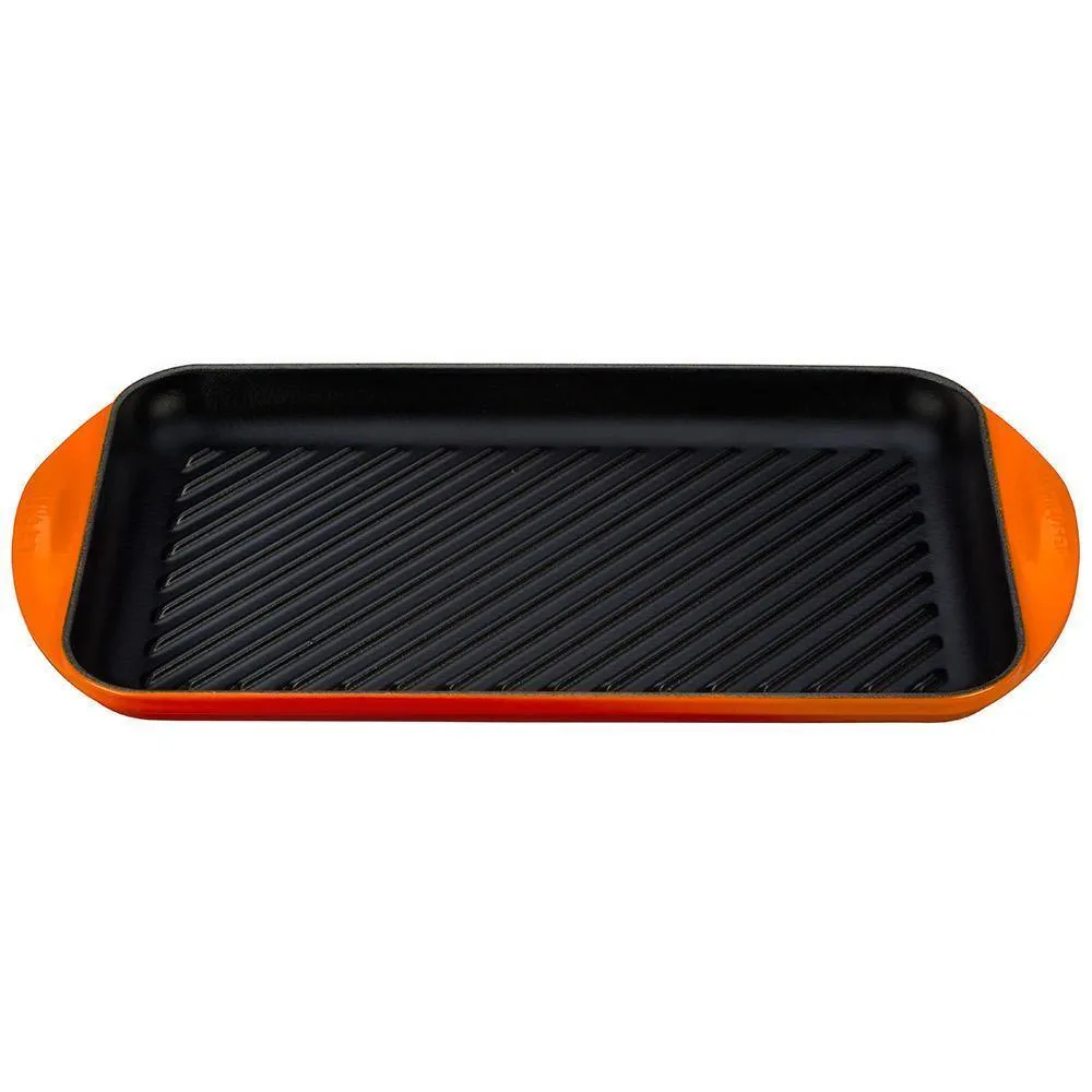 Le Creuset Signature Cast Iron Double Burner Skinny Grill