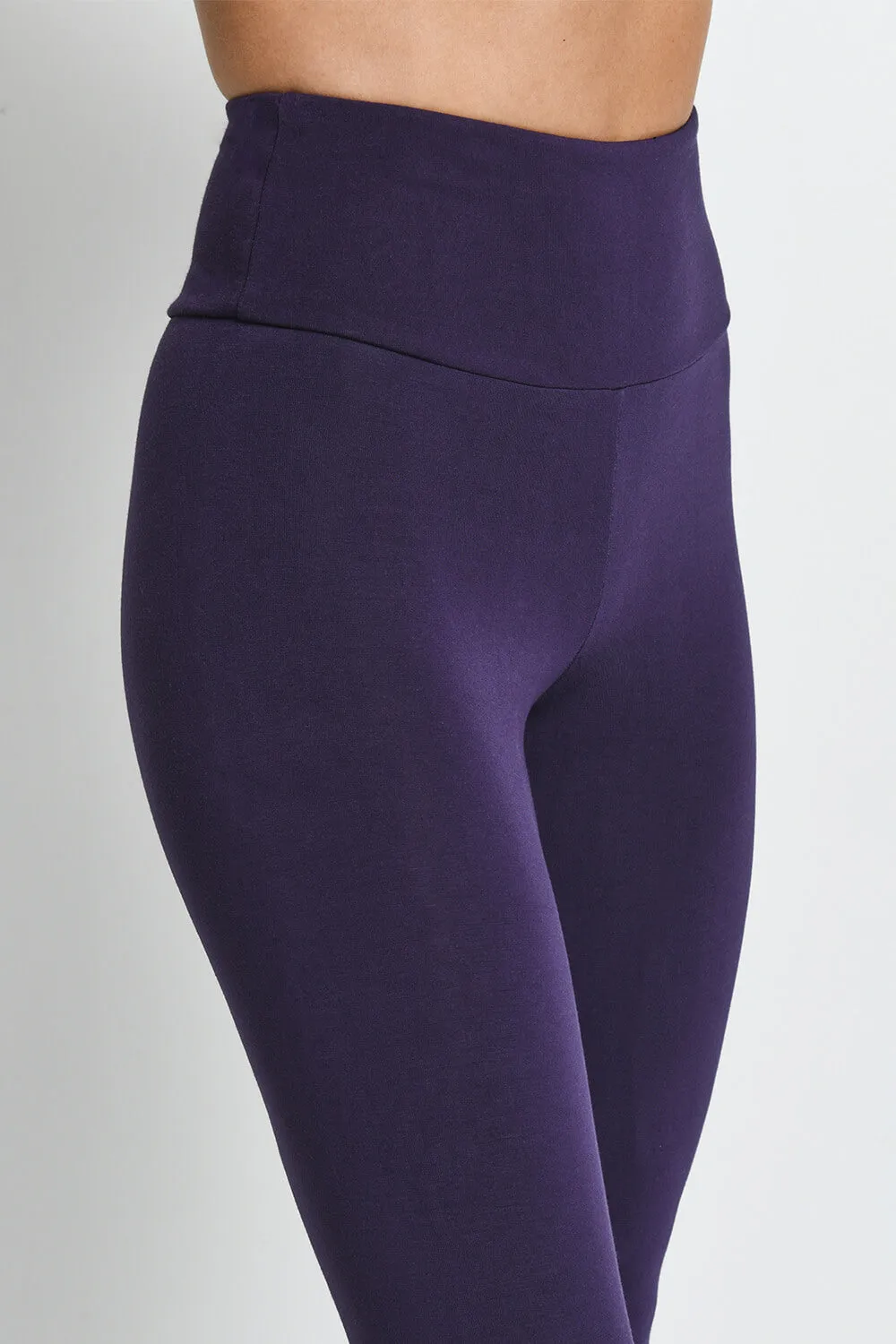 Lightweight Everyday High Waisted Leggings - Acai Purple