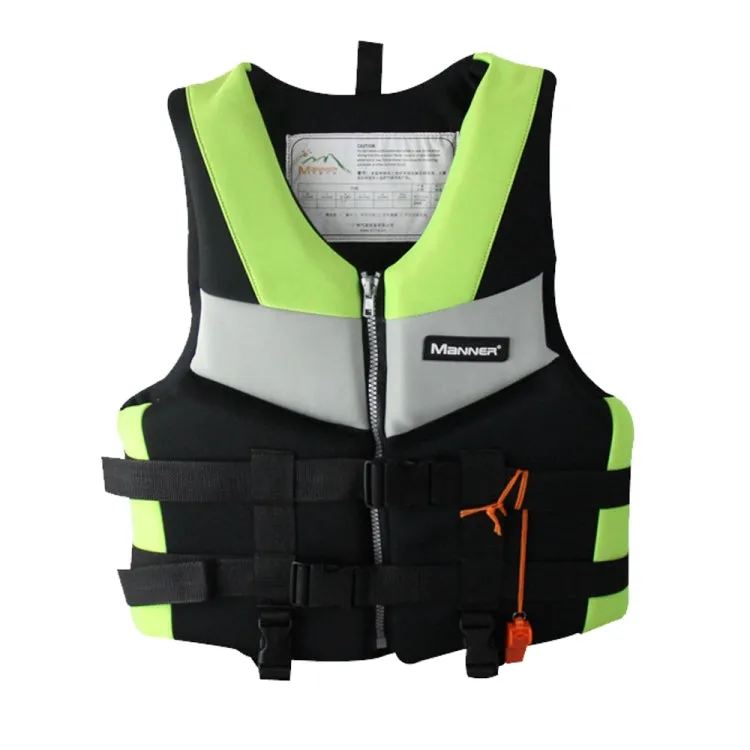 MANNER QP2030 Adult Buoyancy Vest Swimming Aid Life Jacket, Size:M(Green)