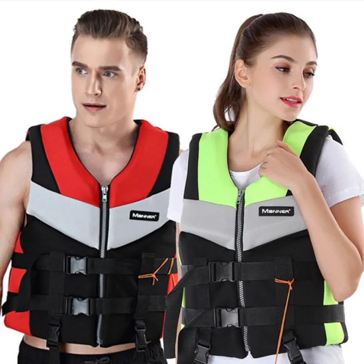 MANNER QP2030 Adult Buoyancy Vest Swimming Aid Life Jacket, Size:M(Green)