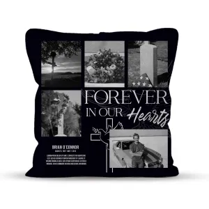 Memorial Pillow with Editable Text