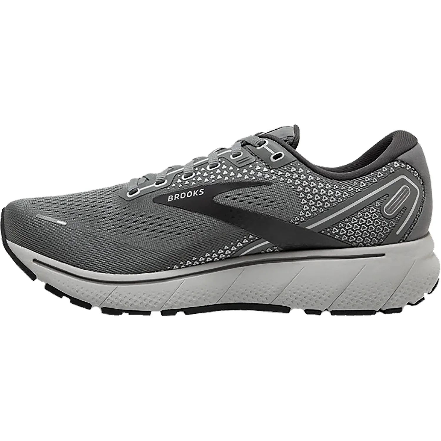 Men's Brooks Ghost 14 Grey/Alloy/Oyster Mesh